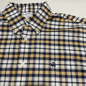 Brooks Brothers Regent 1818 Large Non-Iron Plaid Supima Cotton Button Down Check